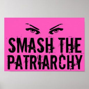 Ruim de feministische citaatspoel van het Patriarc Poster