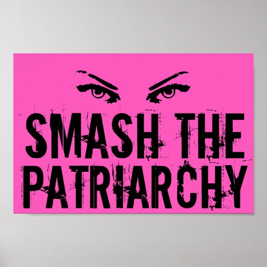 Ruim de feministische citaatspoel van het Patriarc Poster (Voorkant)