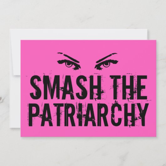 Ruim het citaat van de Feminist Patriarchy Cool Pi Kaart (Voorkant)