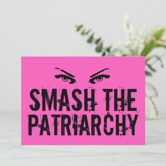 Ruim het citaat van de Feminist Patriarchy Cool Pi Kaart (Staand voorkant)