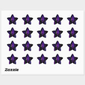 Ruime gloed ster sticker (Vel)