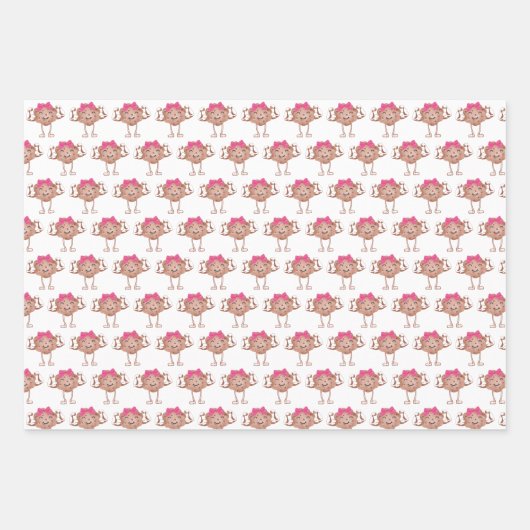 Ruime kookievaar papierplatte set van 3 vellen (Voorkant 2)