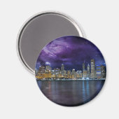 Ruimige Chicago Skyline Magneet (Voorkant / Achterkant)