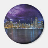 Ruimige Chicago Skyline Magneet (Voorkant)