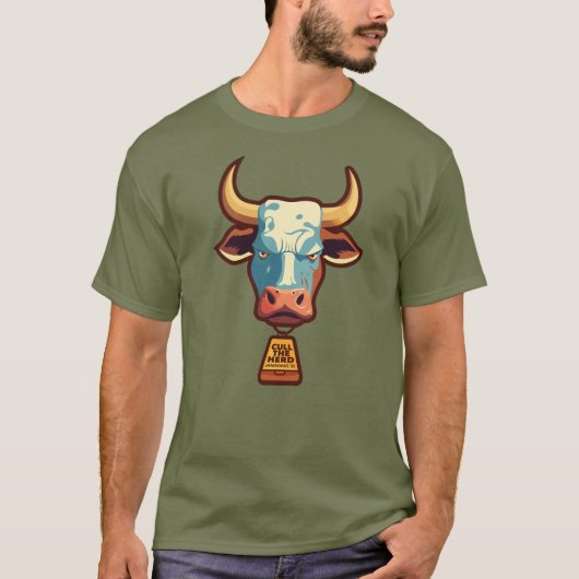 RUIMT HET SHIRT VAN DE KUDDE STIER (Voorkant)