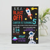 Ruimtactische feestdag kaart (Staand voorkant)