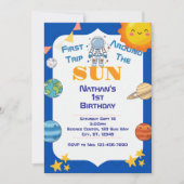 Ruimte 1e reis rond de verjaardag van de zon kaart (Voorkant)