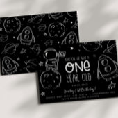 Ruimte 1e Verjaardag - Houston uitnodiging