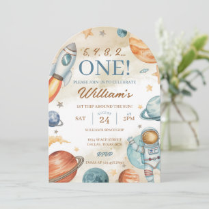 Ruimte 1e verjaardag kaart