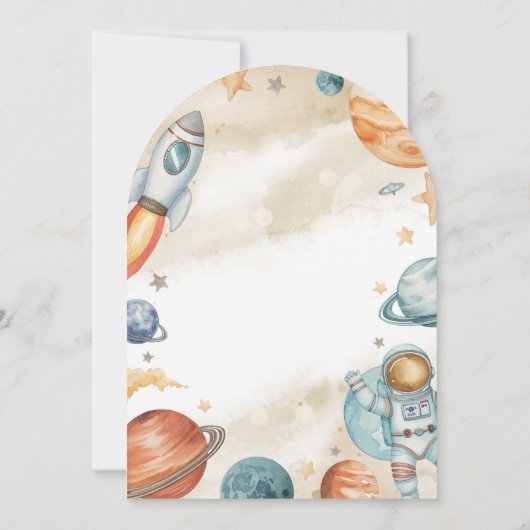 Ruimte 1e verjaardag kaart (Achterkant)