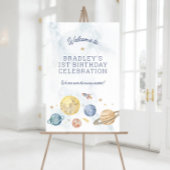 Ruimte 1e Verjaardag Poster Welkomstbord