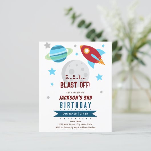 Ruimte 3e verjaardag budget (Staand voorkant)