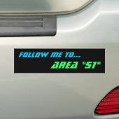 RUIMTE "51" bumpersticker (Op auto)