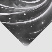 Ruimte Abstract Zwart-wit Tissuepapier (Detail)