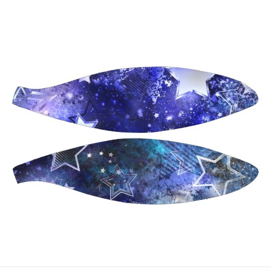 Ruimte-achtergrond met sterren basketbal (Panelen)