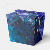 Ruimte-achtergrond met sterren bedankdoosjes (Achterkant)