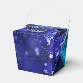 Ruimte-achtergrond met sterren bedankdoosjes (Voorkant Zijde)