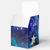 Ruimte-achtergrond met sterren bedankdoosjes (Geopend)