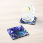 Ruimte-achtergrond met sterren bier onderzetter (Rechterzijde)