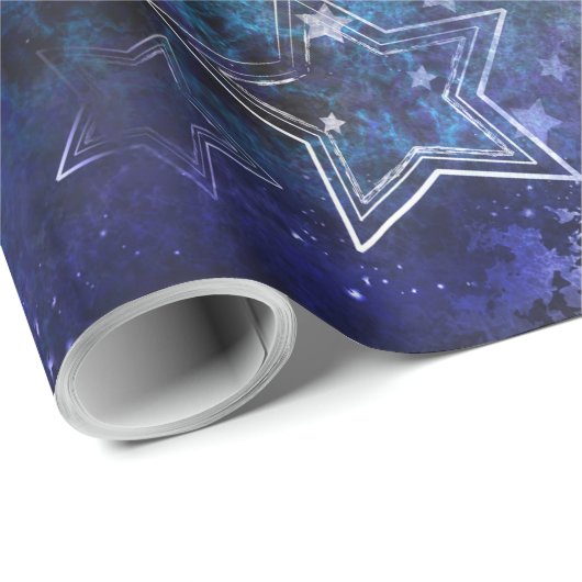 Ruimte-achtergrond met sterren cadeaupapier (Rol Hoek)