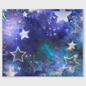 Ruimte-achtergrond met sterren cadeaupapier (Vlak)