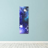 Ruimte-achtergrond met sterren canvas afdruk (Insitu (Houten vloer))