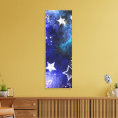 Ruimte-achtergrond met sterren canvas afdruk (Insitu (Woonkamer))