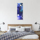 Ruimte-achtergrond met sterren canvas afdruk (Insitu (Slaapkamer))