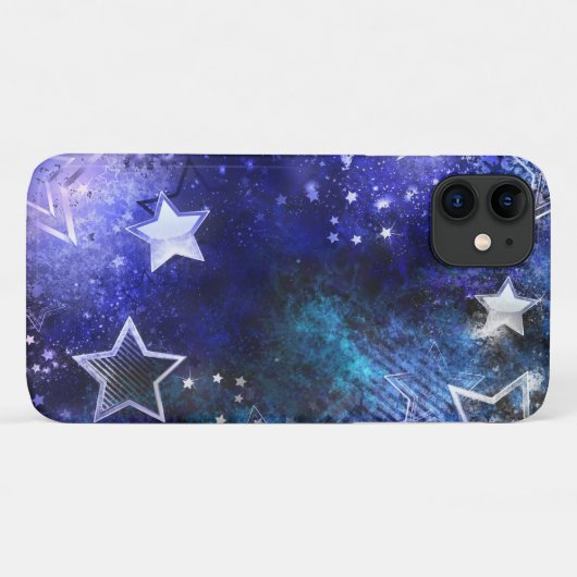 Ruimte-achtergrond met sterren Case-Mate iPhone case (Achterkant (horizontaal))