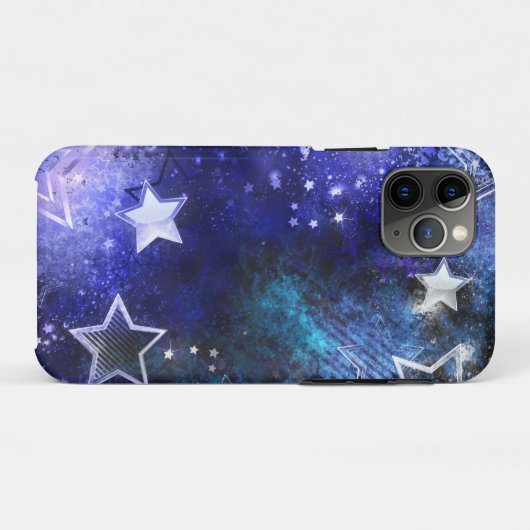 Ruimte-achtergrond met sterren Case-Mate iPhone case (Achterkant (horizontaal))