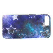 Ruimte-achtergrond met sterren Case-Mate iPhone case (Achterkant (Horizontaal))