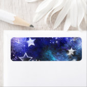 Ruimte-achtergrond met sterren etiket (Insitu)