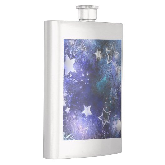 Ruimte-achtergrond met sterren flacon (Rechts)