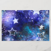 Ruimte-achtergrond met sterren flyer (Voorkant)