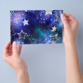 Ruimte-achtergrond met sterren flyer (Hand)