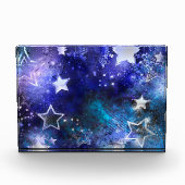 Ruimte-achtergrond met sterren fotoblokken (Voorkant)