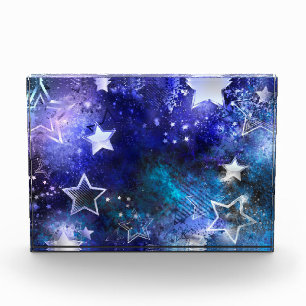 Ruimte-achtergrond met sterren fotoblokken