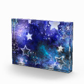 Ruimte-achtergrond met sterren fotoblokken (Rechts)