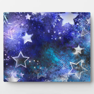 Ruimte-achtergrond met sterren fotoplaat