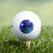 Ruimte-achtergrond met sterren golfballen (Insitu Shirt)