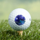 Ruimte-achtergrond met sterren golfballen (Insitu Shirt)