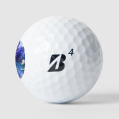 Ruimte-achtergrond met sterren golfballen (Logo)