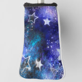 Ruimte-achtergrond met sterren golfheadcover (Draai 90)