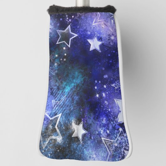 Ruimte-achtergrond met sterren golfheadcover (Draai 90)