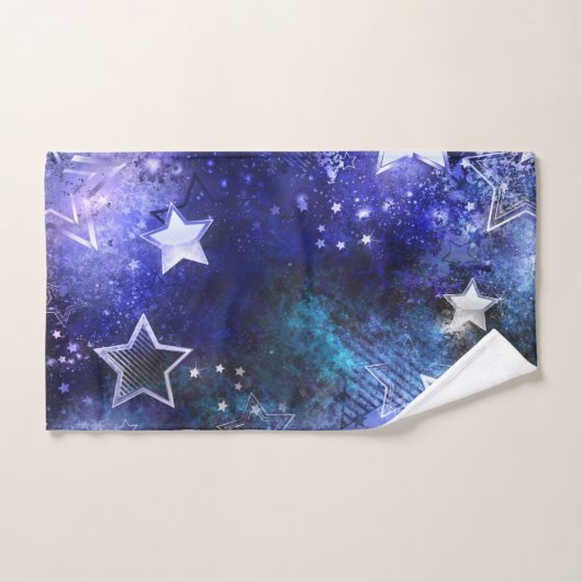 Ruimte-achtergrond met sterren handdoek (Handdoek)