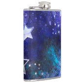 Ruimte-achtergrond met sterren heupfles (Rechts)