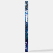 Ruimte-achtergrond met sterren iPhone hoesje (Linkerkant)