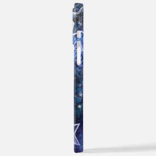 Ruimte-achtergrond met sterren iPhone hoesje (Linkerkant)