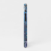 Ruimte-achtergrond met sterren iPhone hoesje (Linkerkant)