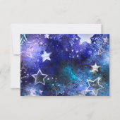 Ruimte-achtergrond met sterren kaart (Voorkant)